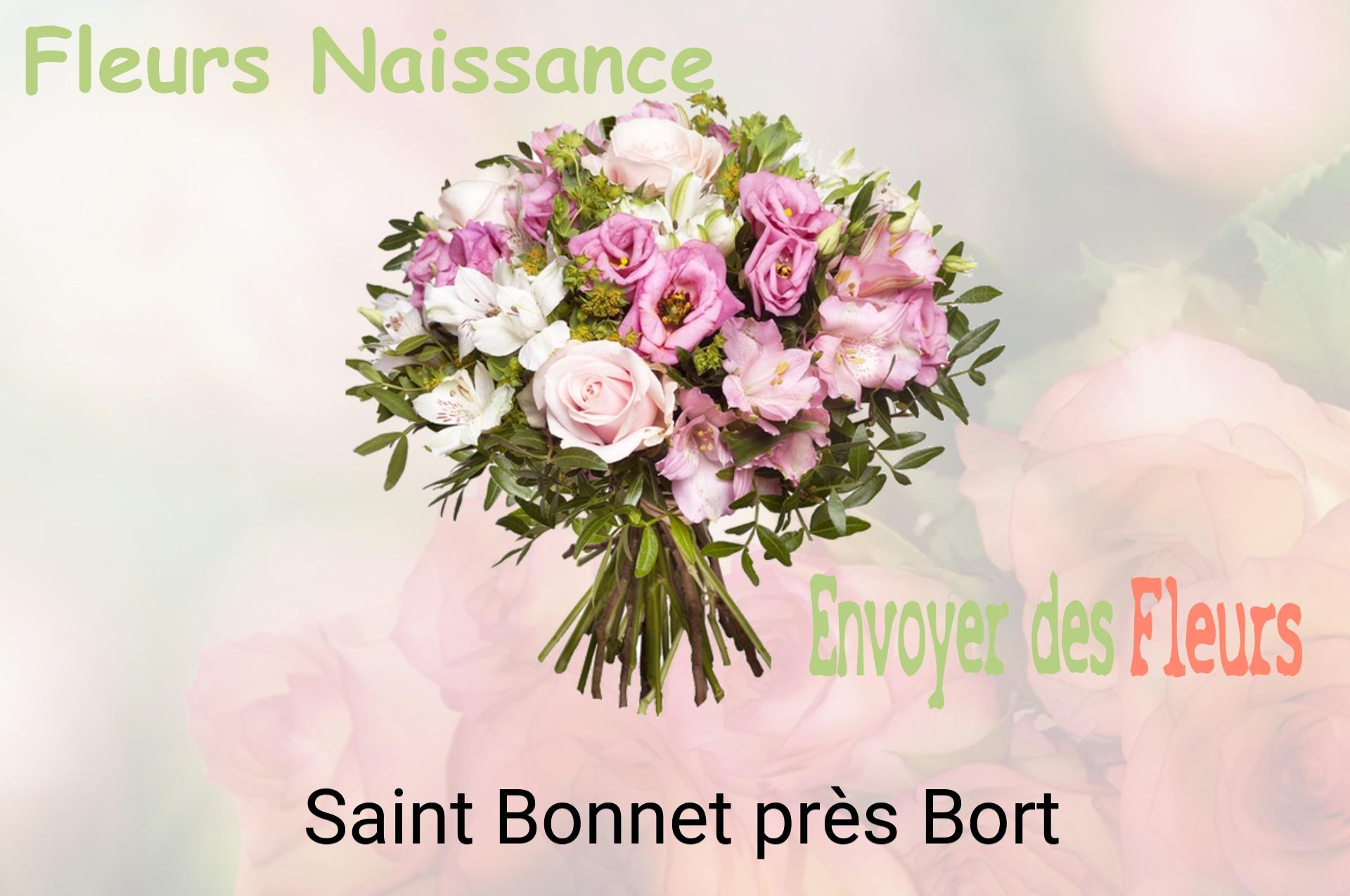 Bouquet de fleurs de naissance livré à Saint-Bonnet-près-Bort